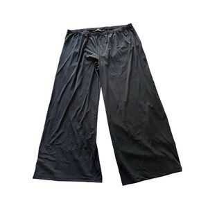 Bob Mackie Pants Black Wide Leg Pull On Stretch Casual Basic 3x